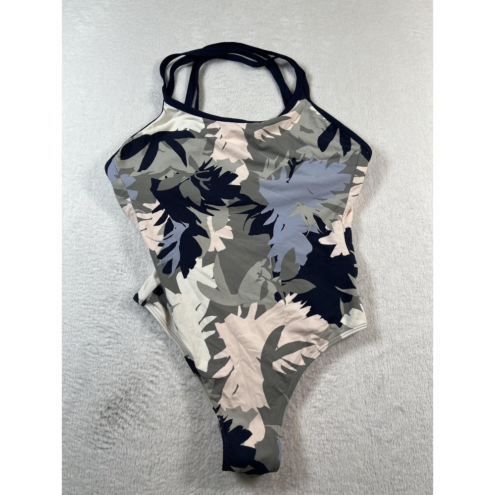 Carve Designs One Piece Swimsuit Womens Small Floral Print Crossback Athletic